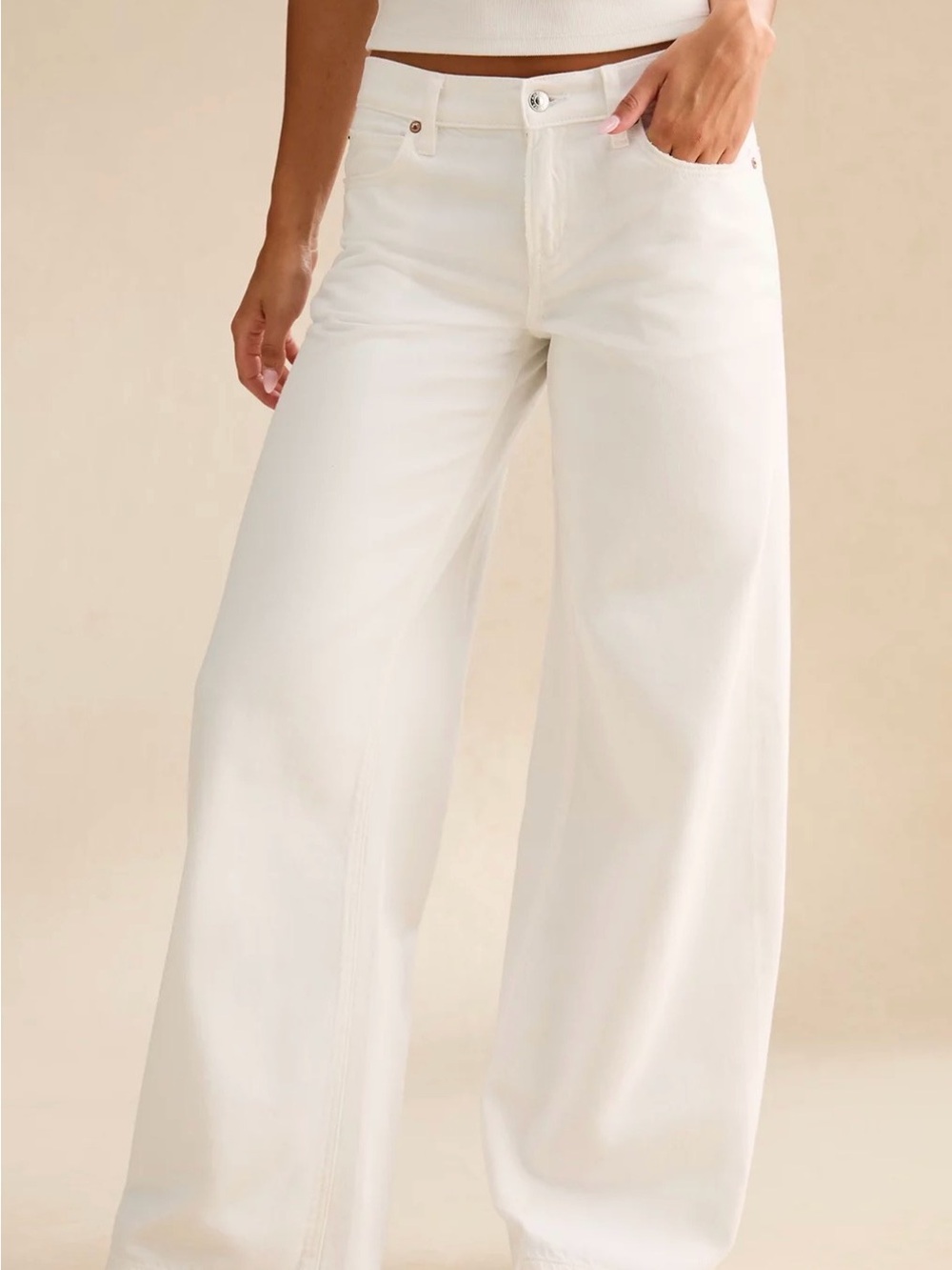 Low-Rise Baggy Ultra-Wide Leg Jean